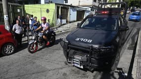 Une voiture du "Bataillon des opérations spéciales de police", le 24 mai à Rio