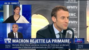 Emmanuel Macron rejette la primaire à gauche