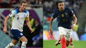 Harry Kane et Kylian Mbappé 