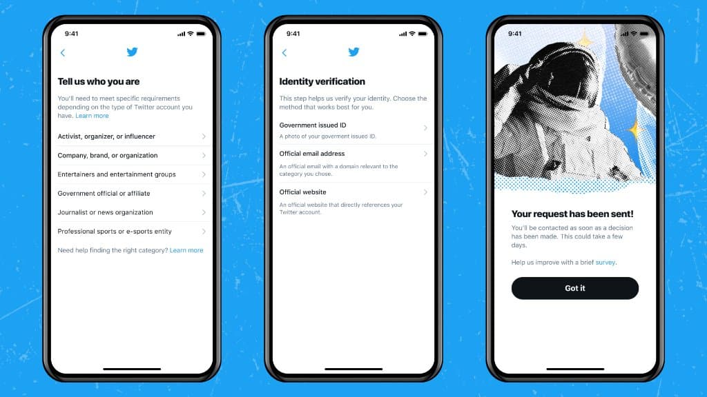 La nouvelle procédure de certification mise en place par Twitter La nouvelle procédure de certification mise en place par Twitter