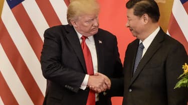 Donald Trump et Xi Jinping, le 9 novembre 2017, à Pékin.