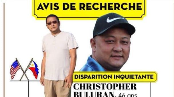 L'avis de recherche lancé par la famille