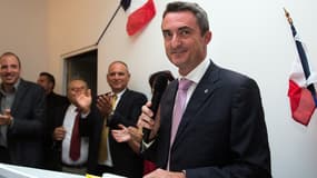 Stéphane Ravier lors de son élection comme sénateur en 2014