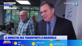 Le ministre des transports, Philippe Tabarot, est à Marseille ce lundi