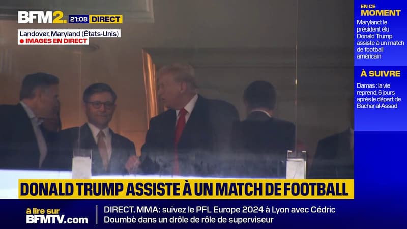 Maryland: Donald Trump assiste à un match de football américain entre l'armée américaine et la Navy