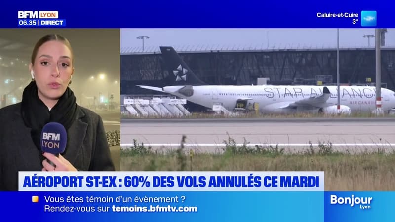 Aéroport Lyon-Saint-Exupéry: 60% des vols annulés ce mardi en raison d'une grève