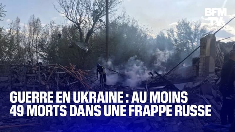 Guerre en Ukraine: une frappe russe fait au moins 49 morts dans un café-boutique à l'est du pays