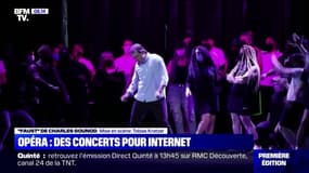 Les artistes retrouvent la scène de l'Opéra de Paris pour l'enregistrement de "Faust"