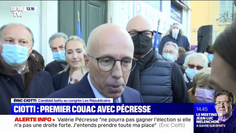 Éric Ciotti: “Le message lancé hier par Valérie Pécresse n’est pas le bon”