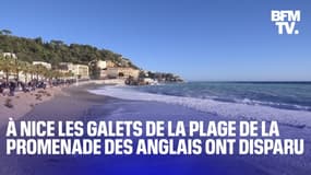  À Nice, les galets de la plage de la promenade des Anglais ont disparu 