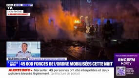 Émeutes: "On a la volonté de rétablir l'ordre républicain", affirme Nassima Djebli (porte-parole de la gendarmerie nationale)