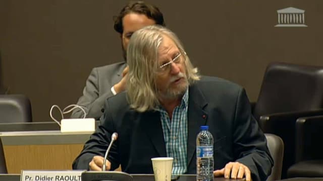 Didier Raoult lors de son audition devant les députés le 24 juin.
