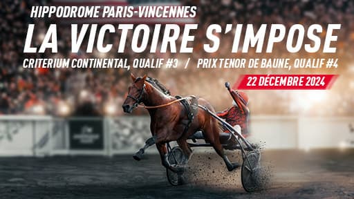Le Critérium Continental et Prix Ténor de Baune ont lieu ce dimanche 22 décembre à Vincennes