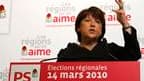 Martine Aubry a pris la tête d'une gauche qu'elle veut "rassemblée" en vue du second tour des élections régionales, appelant les électeurs à la mobilisation pour bâtir une "France plus juste". /Photo prise le 14 mars 2010/REUTERS/Pascal Rossignol