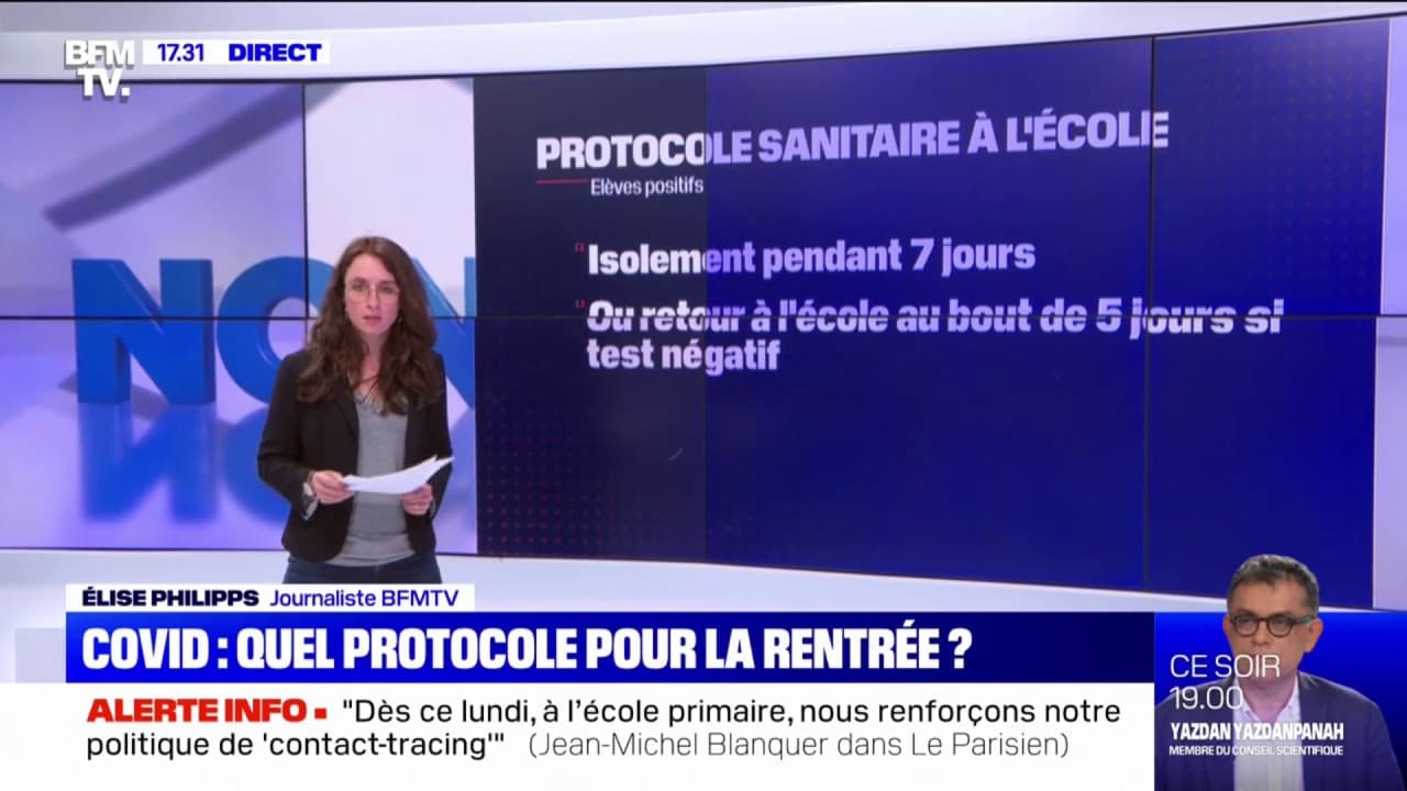 Covid-19: Le Protocole Sanitaire Qui S'appliquera Dès Ce Lundi à L'école