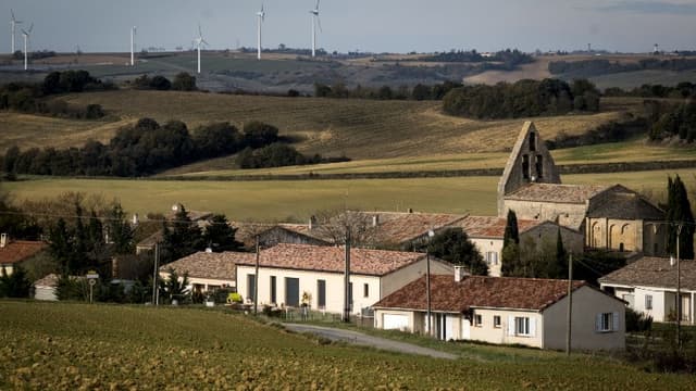 Le village de Baraigne dans le sud de la France