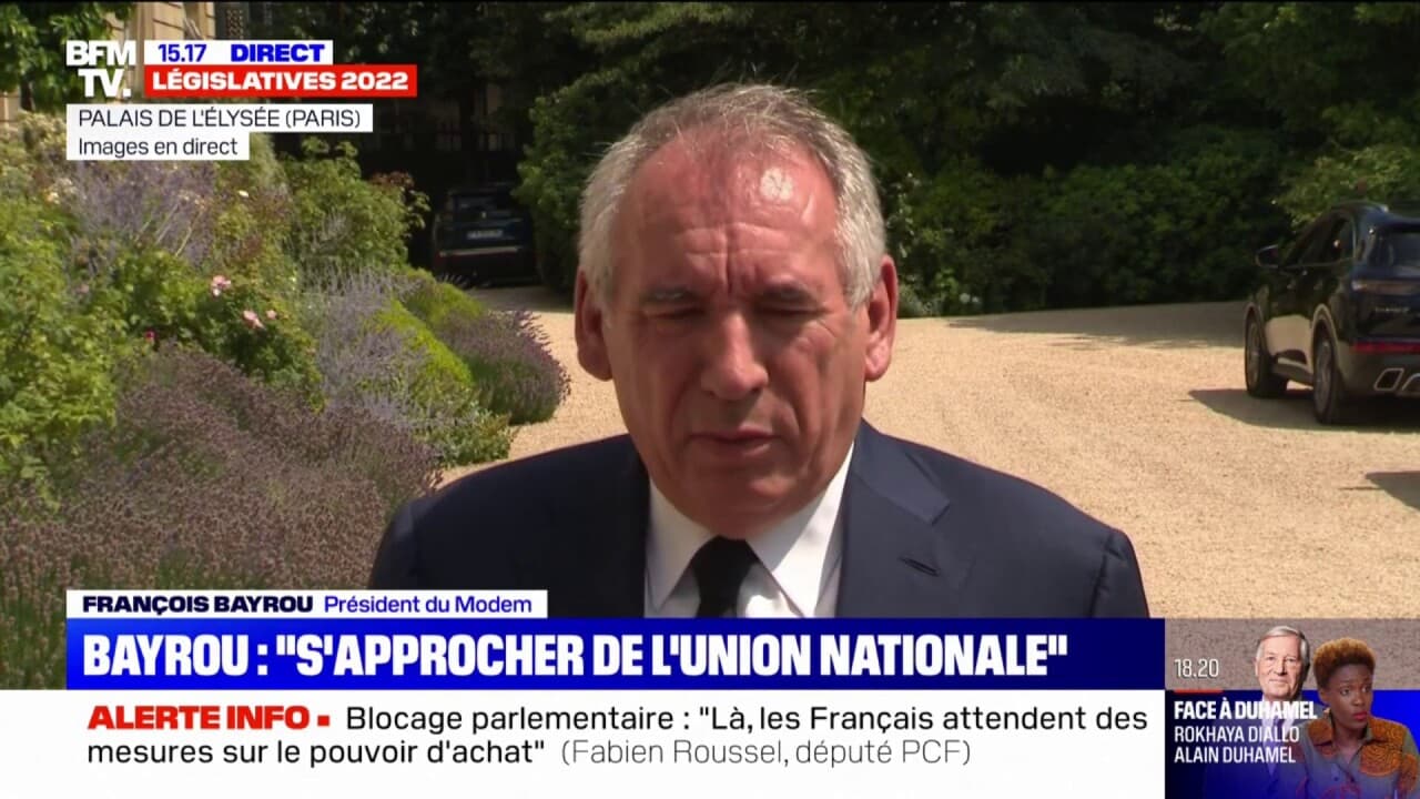 François Bayrou: "J'ai Dit Au Président Qu'il Faut S'approcher De L ...