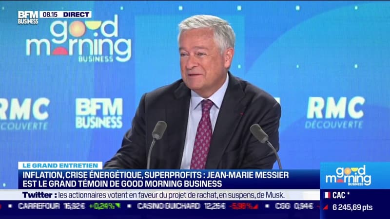 Crise énergétique, inflation, superprofits: les conseils de Jean-Marie Messier