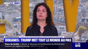 Droits de douane américains: "On attend que le gouvernement puisse renégocier à la baisse ces taxes", explique Sandrine Dahan (société française de cosmétiques)