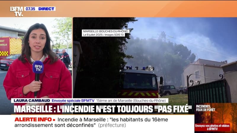 Incendie à Marseille: les habitants du 16e arrondissement 