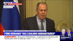 Selon Sergeï Lavrov, "il y a des non-dits" entre la Fédération de Russie et l'ONU