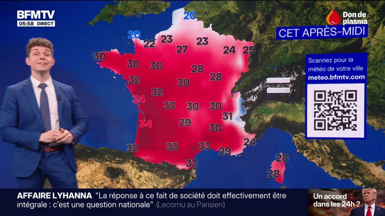 Un franc soleil sur tout le pays et de fortes températures: la météo de ce dimanche 14 juin