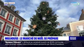 Mulhouse: le marché de Noël se prépare