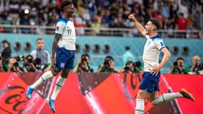 Bukayo Saka et Declan Rice avec l'Angleterre pendant la Coupe du monde 2022