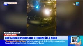 Autoroute A8 : Une course-poursuite termine à la nage 