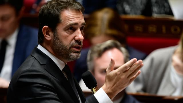 Le secrétaire d'Etat aux relations avec le Parlement et porte-parole du gouvernement Christophe Castaner, le 15 novembre 2017 à l'Assemblée nationale à Paris.