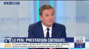 Présidentielle: Si les Français "élisent Mme Le Pen, le peuple sera protégé", affirme Nicolas Dupont-Aignan
