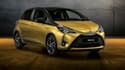 La Yaris 2019 dorée, comme le modèle dévoilé au Mondial de l'auto en 1998.