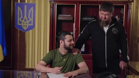 Une vidéo de propagande russe présentant une fausse reddition d'un sosie de Volodymyr Zelensky