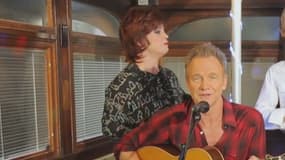 Catherine (Alex Lutz) et Liliane (Bruno Sanches), poussent la chansonnette jeudi avec Sting.