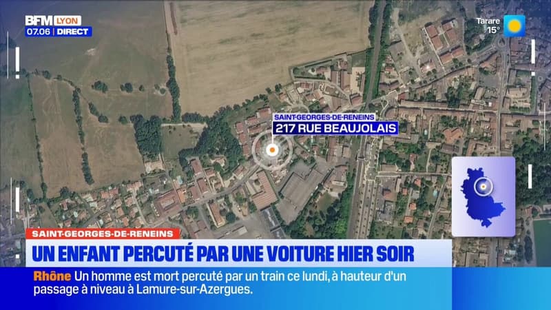 Saint-Georges-de-Reneins : Un enfant percuté par une voiture hier soir