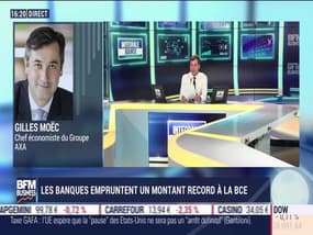 Gilles Moëc (Groupe AXA) : les banques empruntent un montant record à la BCE - 18/06
