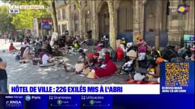 Paris: 226 migrants installés devant l'Hôtel de ville "mises à l'abri" 