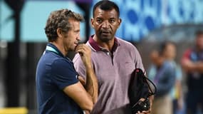 Emile Ntamack et Fabien Galthié