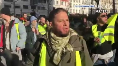 Le principal suspect de l'agression d'Alain Finkielkraut, lors des faits, samedi 16 février à Paris.
