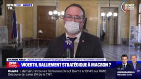 "Je n'aime pas quand on change d'équipe en cours de match": Damien Abad réagit au ralliement d'Éric Woerth 
