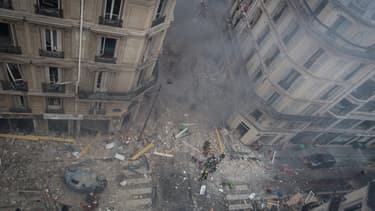 La rue de Trévise le 12 janvier.