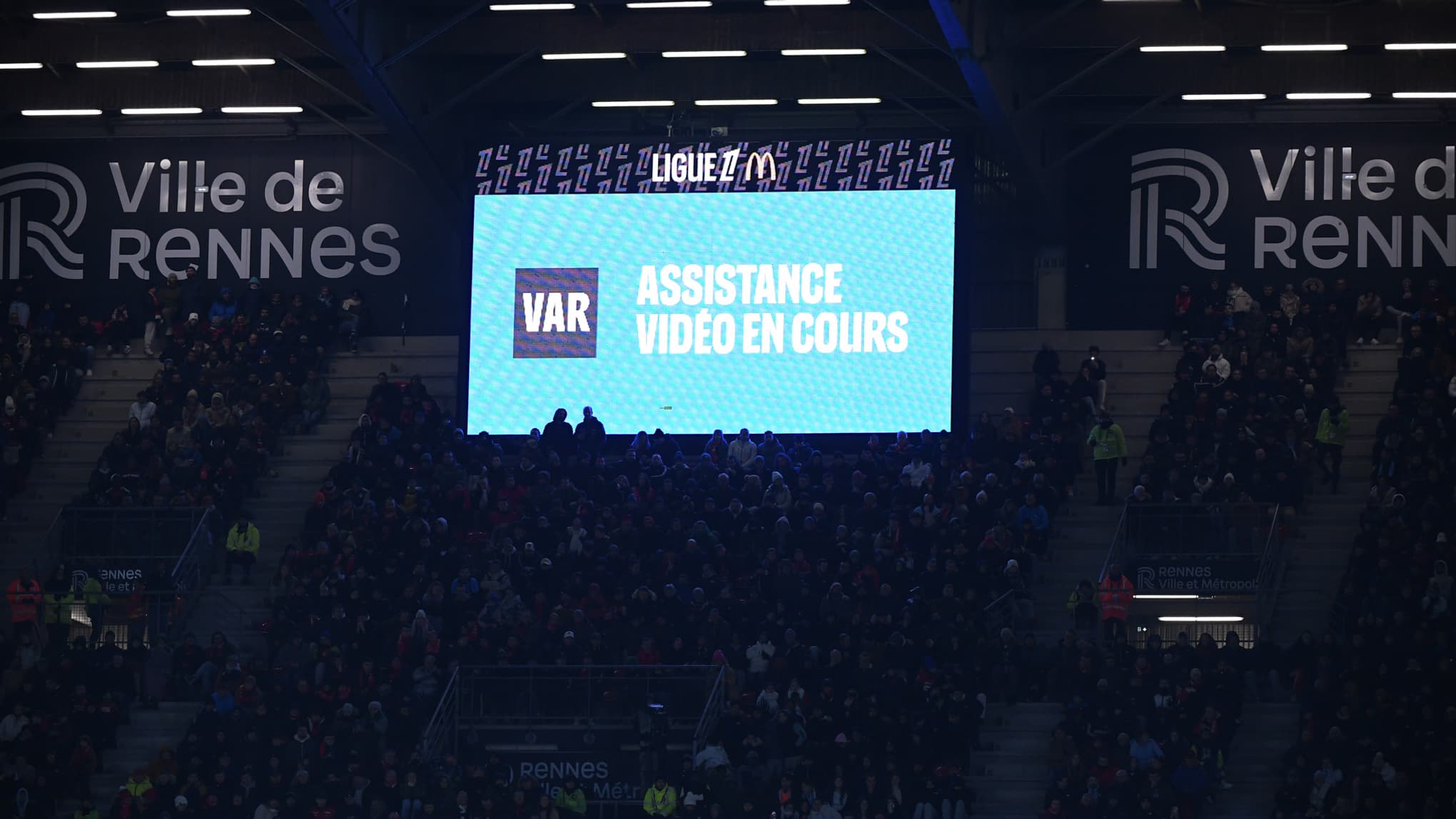 Arbitrage vidéo a été demandé 2 fois lors de Rennes-Marseille.