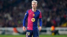 Dani Olmo avec le FC Barcelone, au Lluis Companys Stadium le 15 décembre 2024