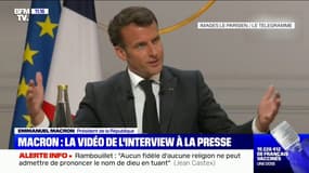 La vidéo d'Emmanuel Macron lors de son interview à la presse régionale