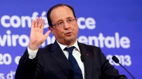 François Hollande lors de son discours ce vendredi à l'ouverture de la deuxième conférence environnementale