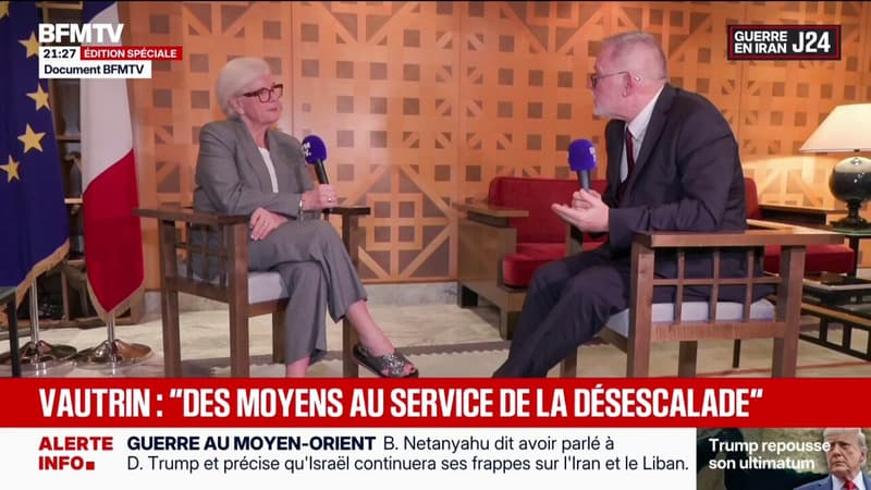 Golfe: "C'est un effort militaire important déjà par la présence de nos forces", explique Catherine Vautrin, ministre des Armées