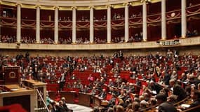 A l'Assemblée nationale, en octobre dernier. Le Parlement français reprend lundi ses travaux avec au menu les derniers grands projets de la législature : l'inscription dans la Constitution de la maîtrise des dépenses publiques, la réforme fiscale et l'int