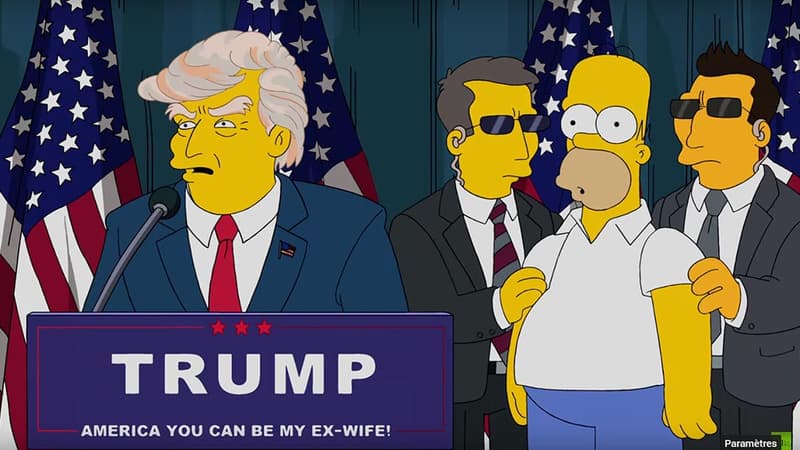 Donald Trump président, dans les Simpsons, en 2015.