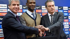 Jordi Mestre, Eric Abidal et Pep Segura