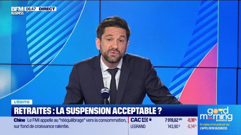 L'Edito de Raphaël Legendre : Retraites, la suspension acceptable ? - 15/10